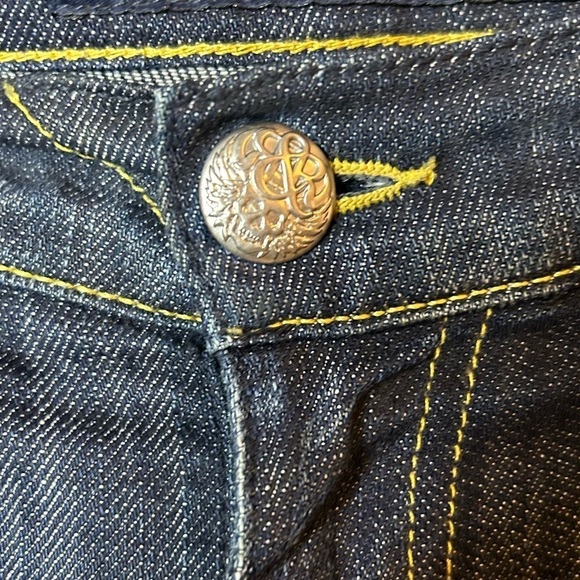 Rock & Republic low rise straight jeans - dark wash - no size tag - Picture 4 of 8